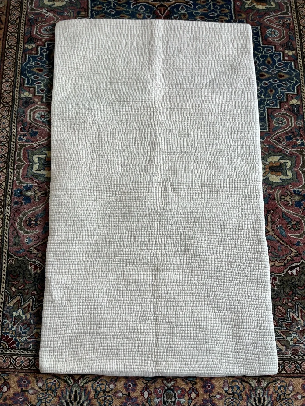 NWOT Restoration Hardware RH King Pillow Sham Ivory Quilted 100% Cotton Neutral